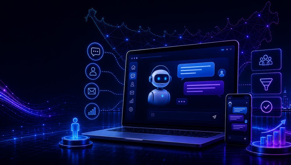 AI chatbot for website with customer support messaging and lead generation tools for UAE businesses
