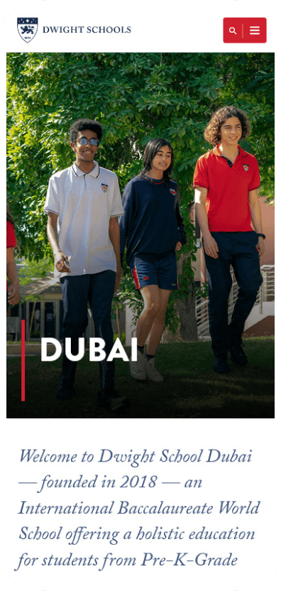 Dwight School case study visual