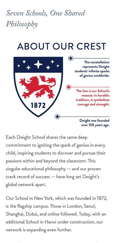 Dwight School case study visual