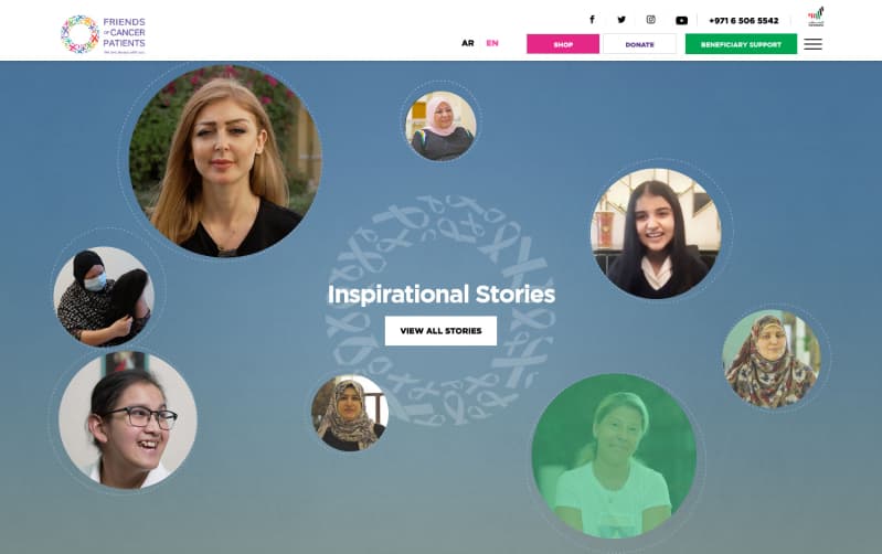 Friends Of Cancer Patients case study visual