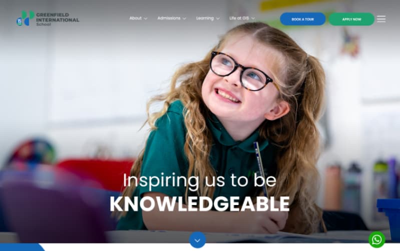 Greenfield International School case study visual