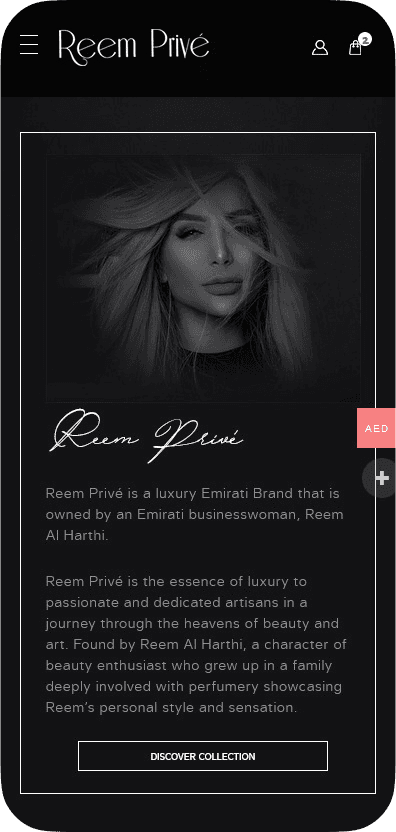 Reem Prive case study visual