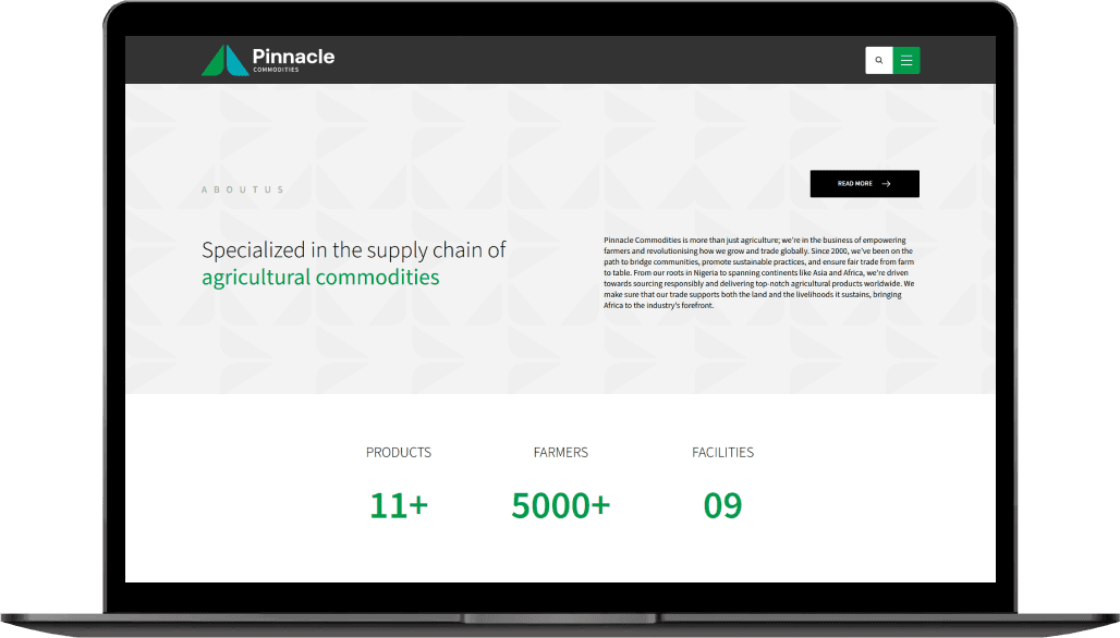 Pinnacle Commodities case study visual