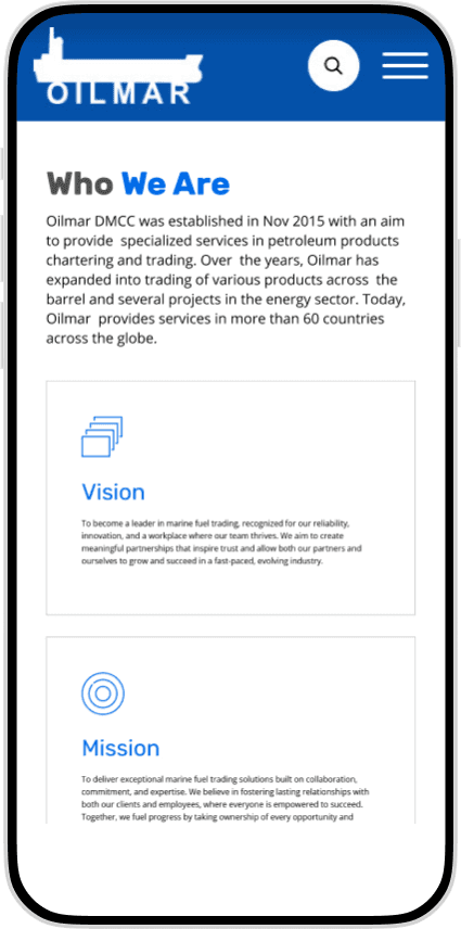 Oilmar DMCC case study visual