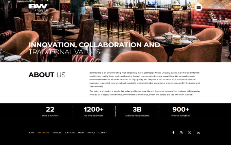 BW Interiors case study visual