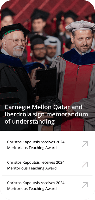 Carnegie Mellon University in Qatar (CMU-Q) case study visual