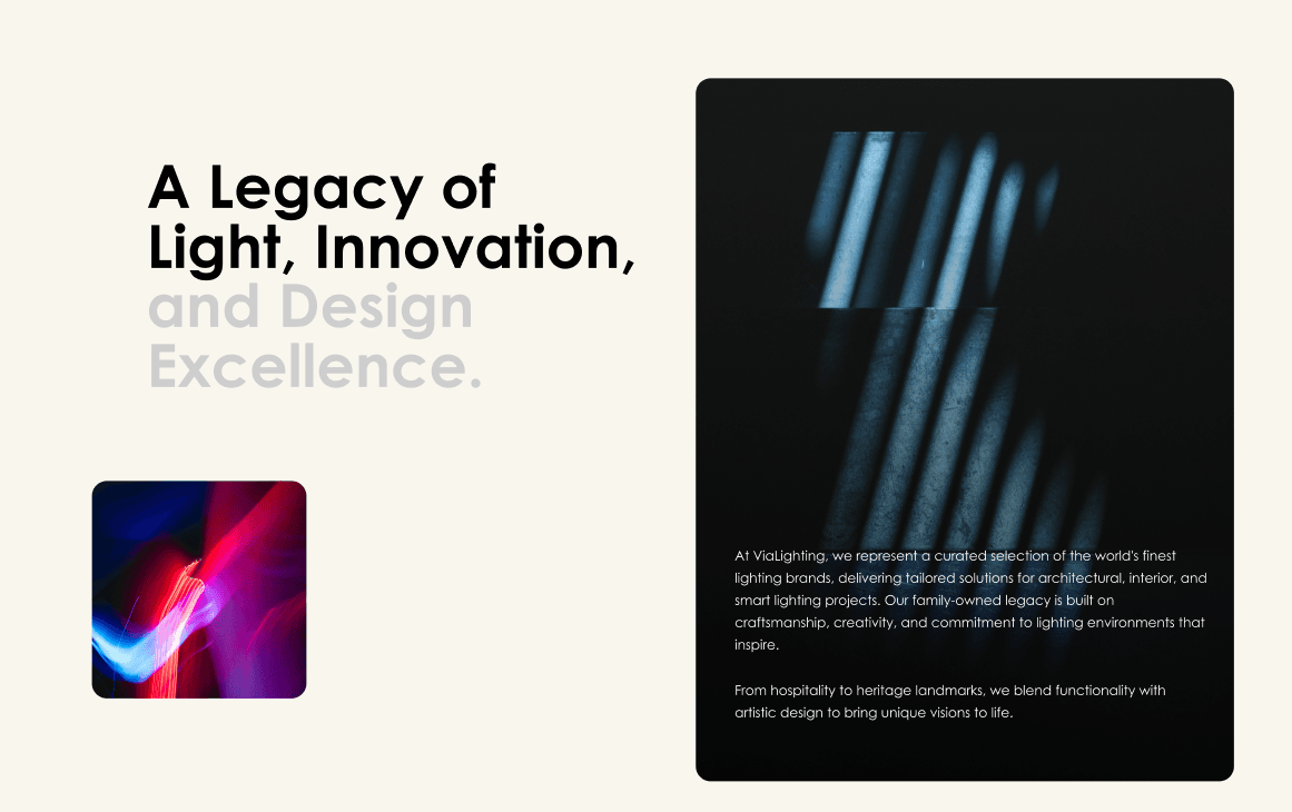 ViaLighting case study visual