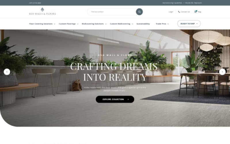 Bsh Design BSH Walls & Floors - e-Commerce Web Development Case Study