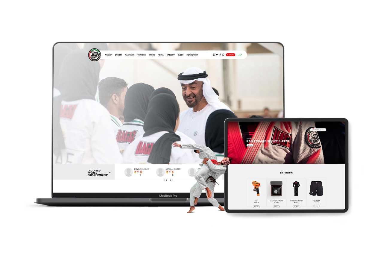 UAE Jiu-Jitsu Federation - Website Design and Web Development By Element8 Dubai