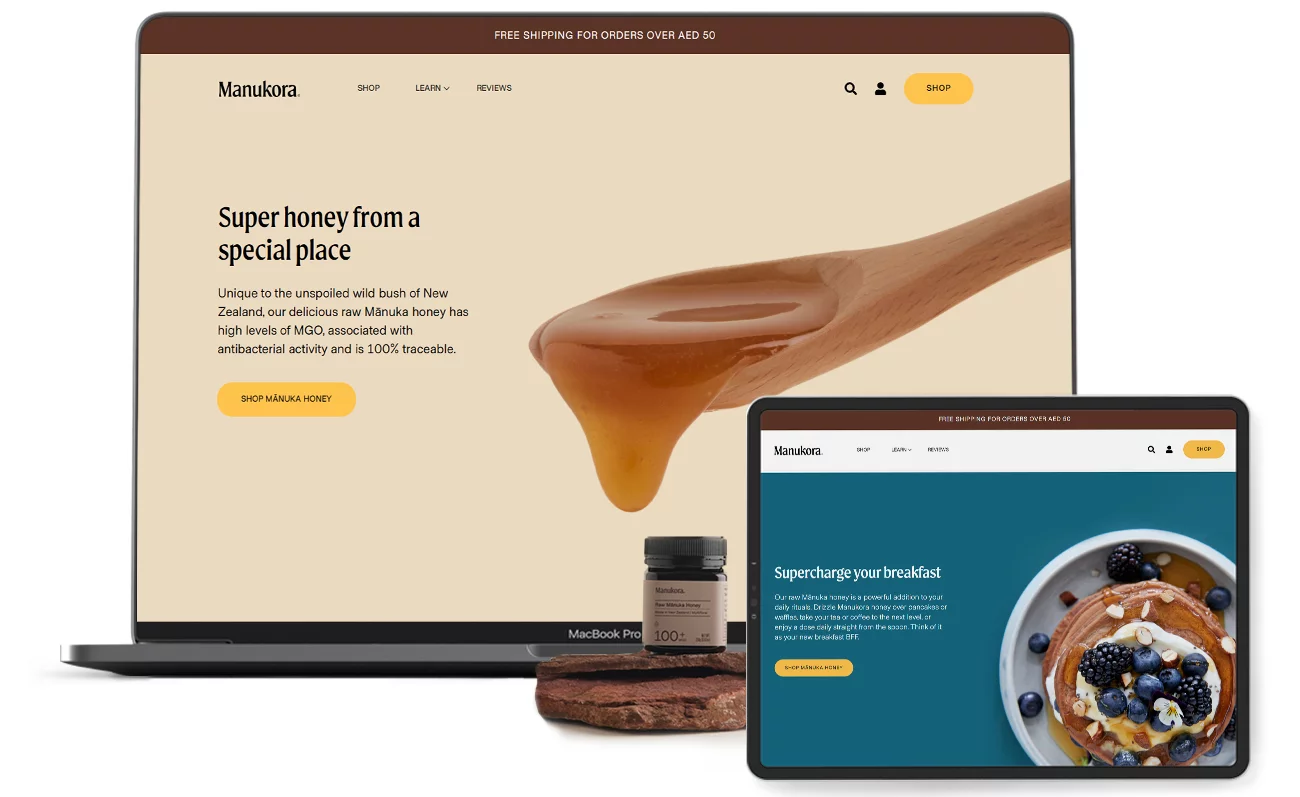 Manuka Honey in UAE | Website Design and Web Development | Element8 Dubai
