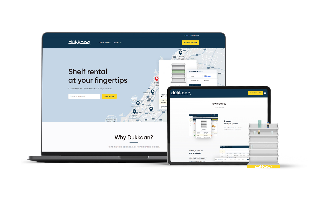 Dukkaan Retail Space Renting- UAE | Website Design and Web Development | Element8 Dubai
