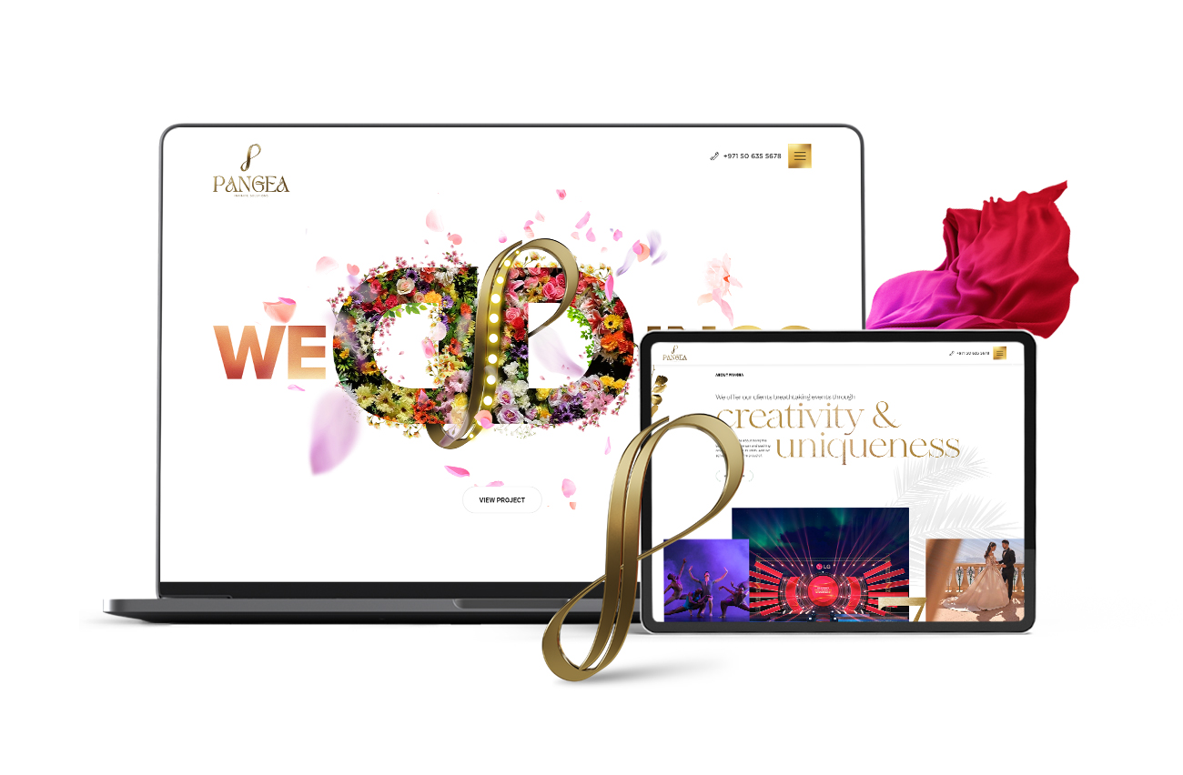 Pangea - website design and developed - Element8 Dubai
