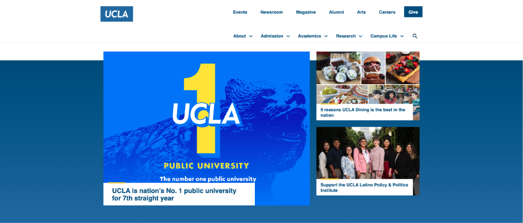 UCLA - Educational Website design 